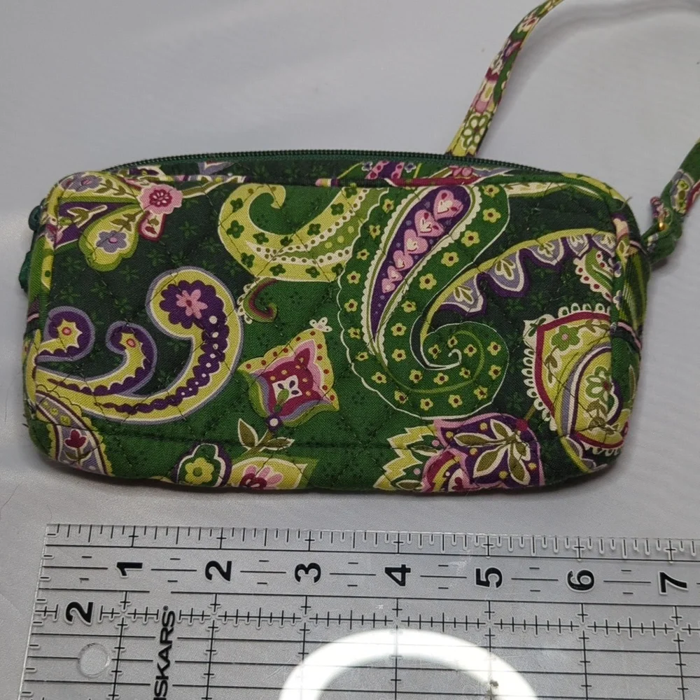 Vera Bradley Chelsea Green Wristlet
